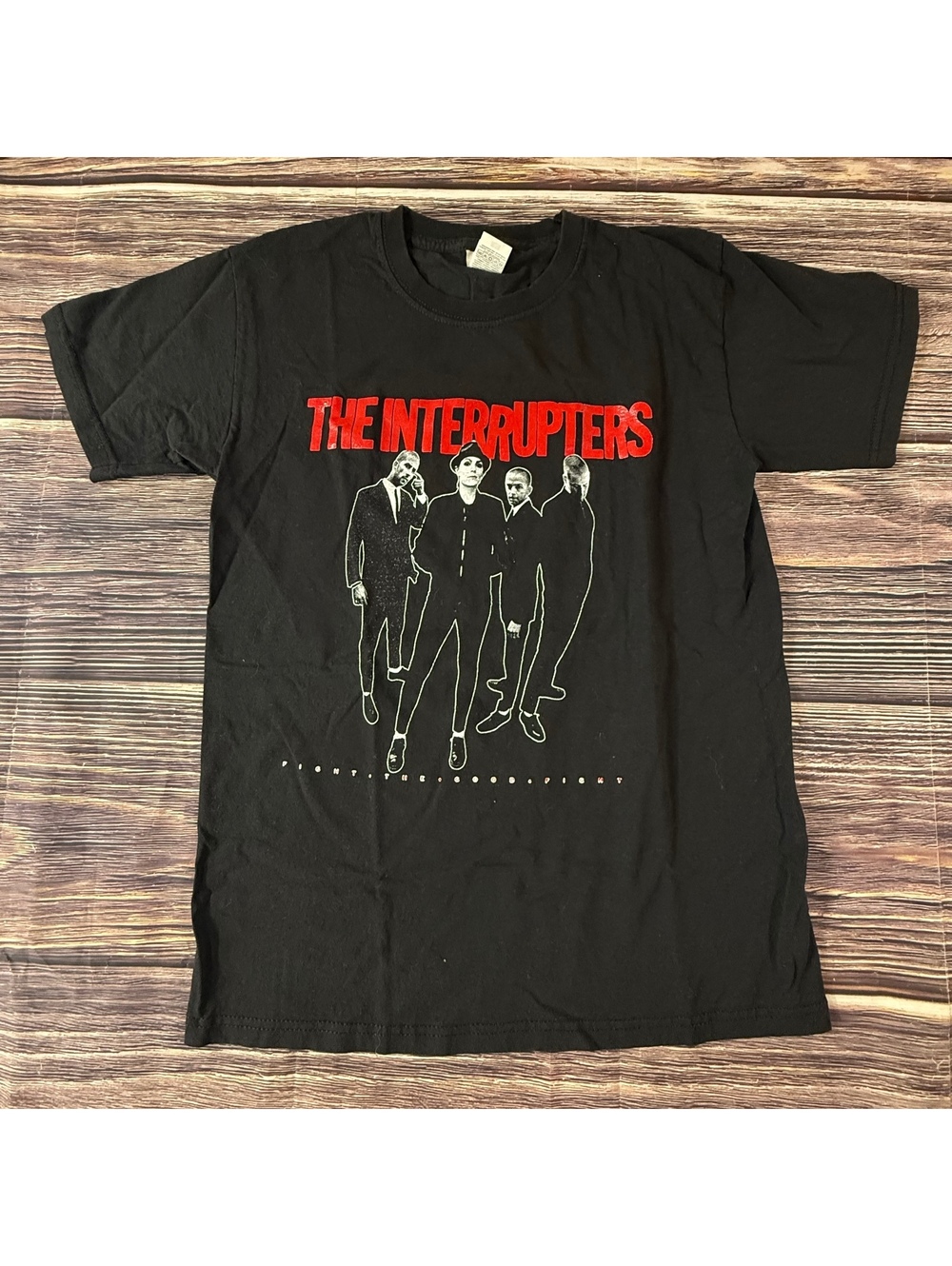 The Interrupters Fight The Good Fight UK Tour T-Shirt Size S Band Tee